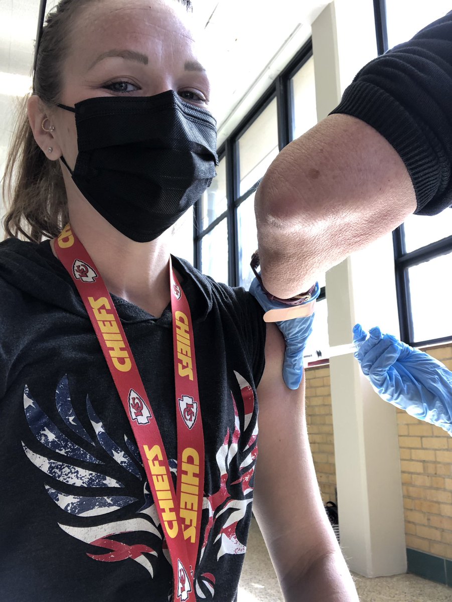 I am fully vaccinated. So thankful to my school district for hooking me up! #wpsproud #vaccinatedwpsproud