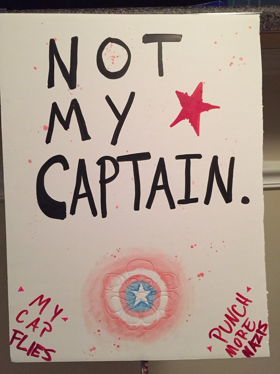 TealCherryBomb's tweet photo. Also relevant again. From comics to screen... #TheFalconAndWinterSoldier #NotMyCaptain #MyCapFlies #SamCap #NotMyCap #fromdragonconspast https://t.co/OrjT0WpsGk