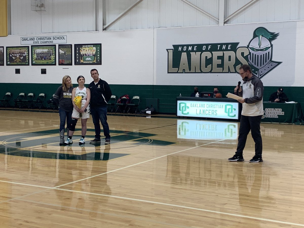 ocschool's tweet image. It's always a great day to be a Lancers especially when you win on Senior Night! Our Varsity team defeated Southfield Christian School 65-38 tonight as they honored Senior Carrissa Johnson! Go Lancers! @OCLancerNation