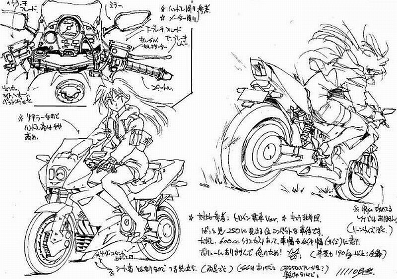 @garekinosima 尚、コレは初代「シンフォギア」で翼さんが乗ってたバイク&コス設定を。>めっちゃ、乗り捨て&爆散w 