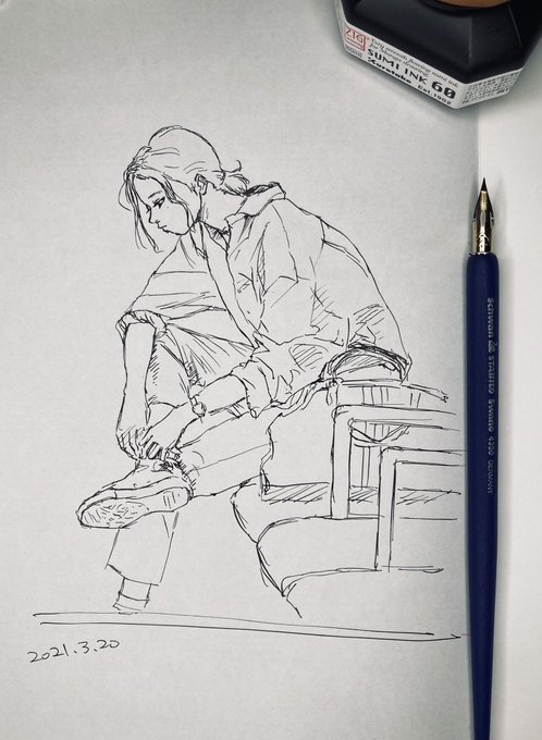 練習写真模写 