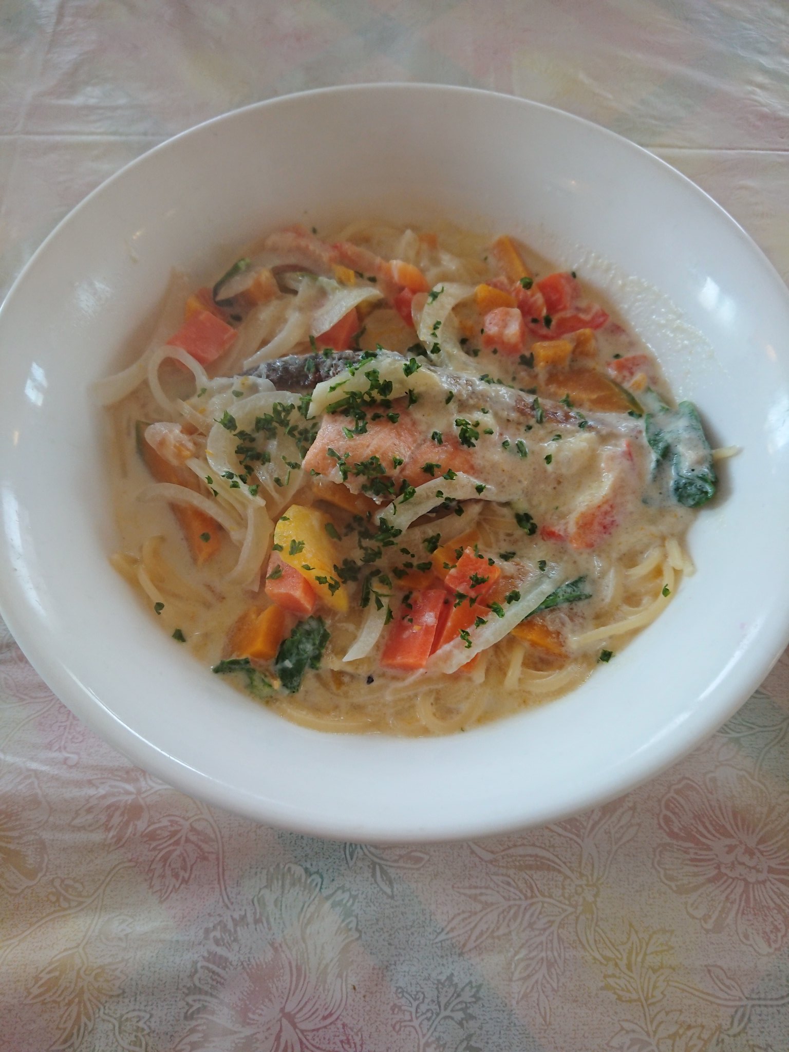 小松冨之助 ランチは横手市フレンドールさん 近くの スタジョーニ さんに行って来ました サーモンクリームとトマトボンゴレ食べてきました 兎に角メニューが豊富で選ぶのに苦労しました サラダとコーヒー付でとても美味しかったです ご馳走様でした