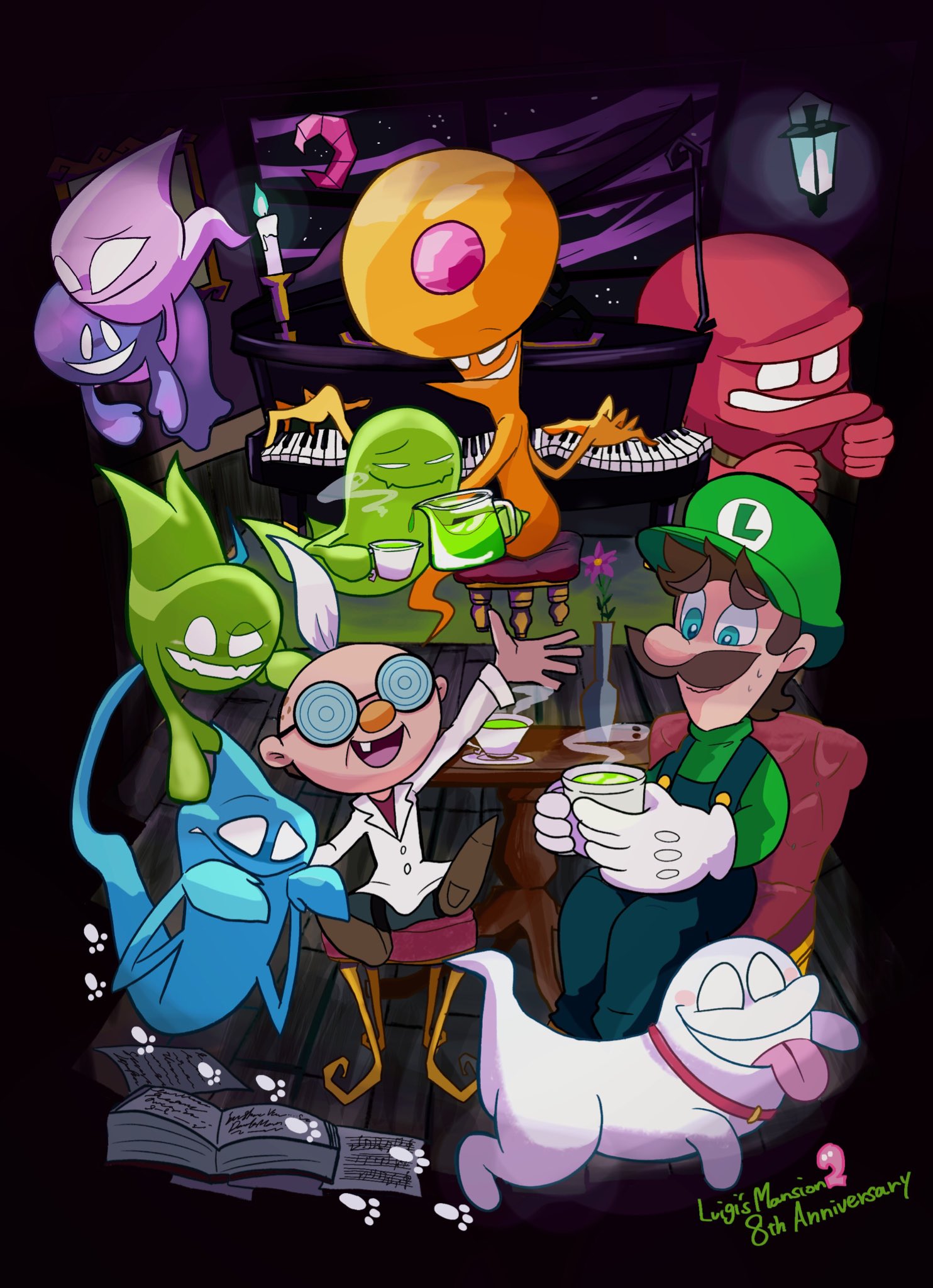 ゆずt ルイージマンション2 発売から8周年おめでとうございます ほんと大好きです Luigi S Mansion2 8th Anniversary Luigimansion2