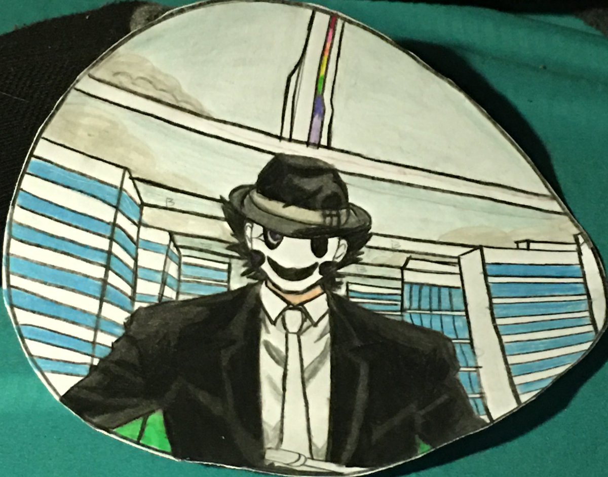 Look what I drew today I felt kinda proud it’s still ugly though I could’ve done better. #snipermask 😌✋🏼