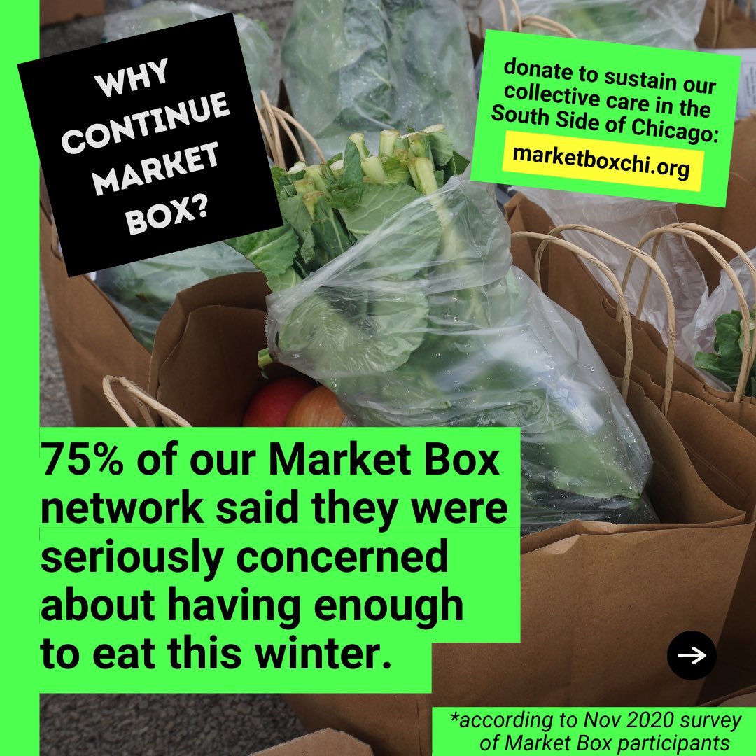 mairaka's tweet photo. it’s hard to sustain mutual aid. every societal force pushes us to institutionalize or stop. 1 year in, our neighbors continue bearing the brunt of this crisis. we have to keep taking care of each other.

strengthen south side power as a recurring donor: https://t.co/cgFfmHdqxs https://t.co/A7MK1CsT1t