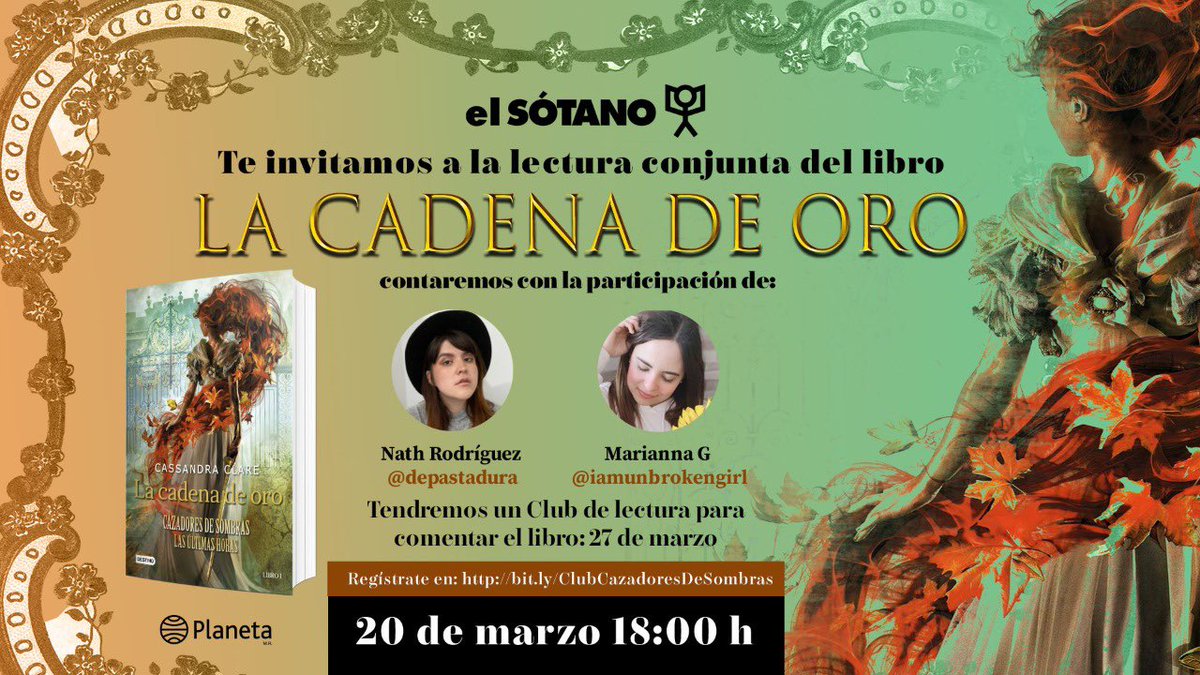 margonmora's tweet photo. Mañana tendremos la lectura conjunta de #CadenaDeOro con @NathFray de @DePastaDura 💜 ojalá nos puedan acompañar ✨ https://t.co/qFNgGIwf2D