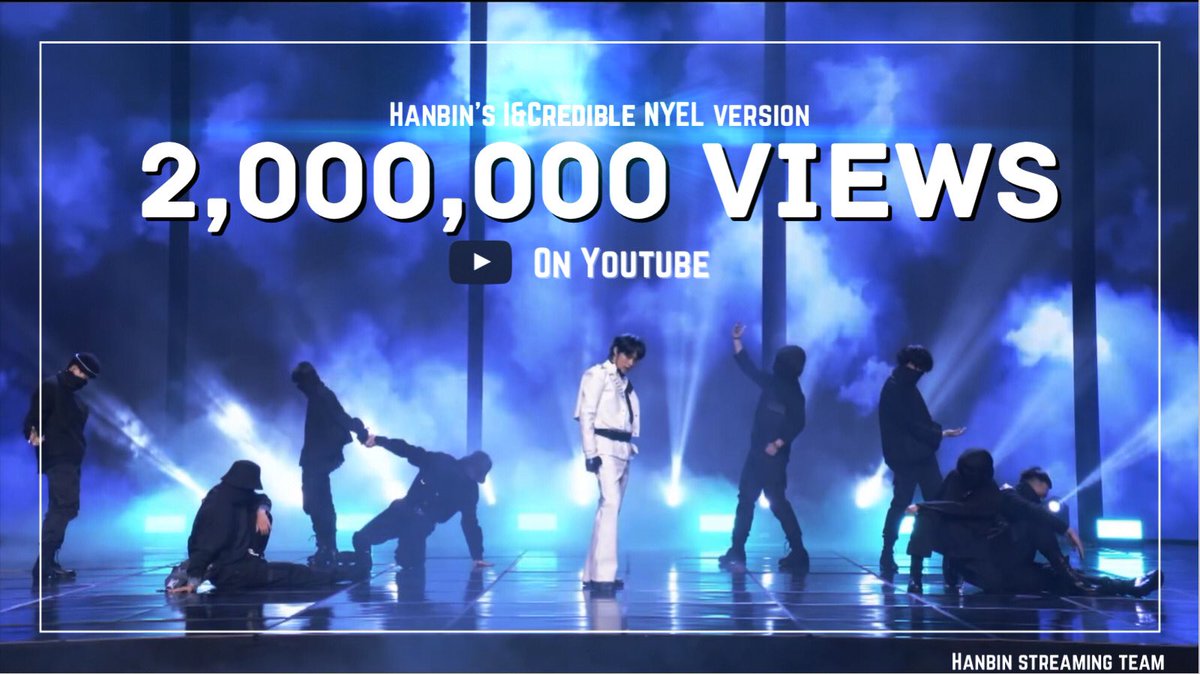 hanbinstreaming's tweet photo. Happy 2 Million Views, I&amp;Credible (NYEL)! The 1st 2 Million Views among all Hanbin's fancams/perfomances! Congrats Hannies and @HANBIN_twt_ !! 🥳❤️

🔗: https://t.co/FIJgdWI2L6

#HANBIN
#HANBIN_BELIFT
#한빈 https://t.co/iMoJR6VZmK