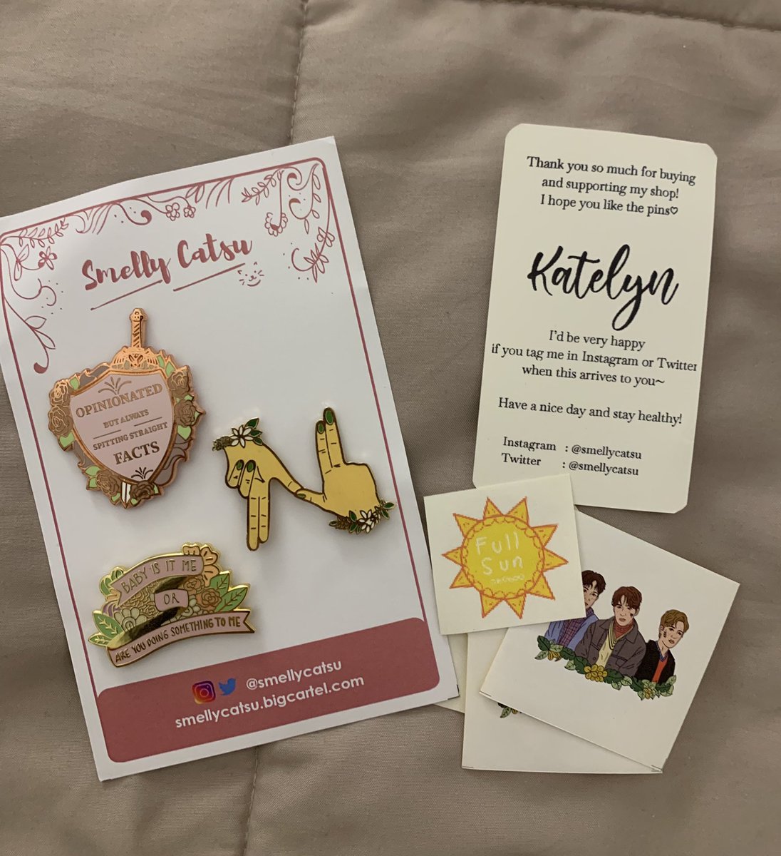 Thank you <a href="/smellycatsu/">NCT & WayV pins</a> for my second purchase of pins! Once again so happy with them. Will definitely purchase again soon! 💚
