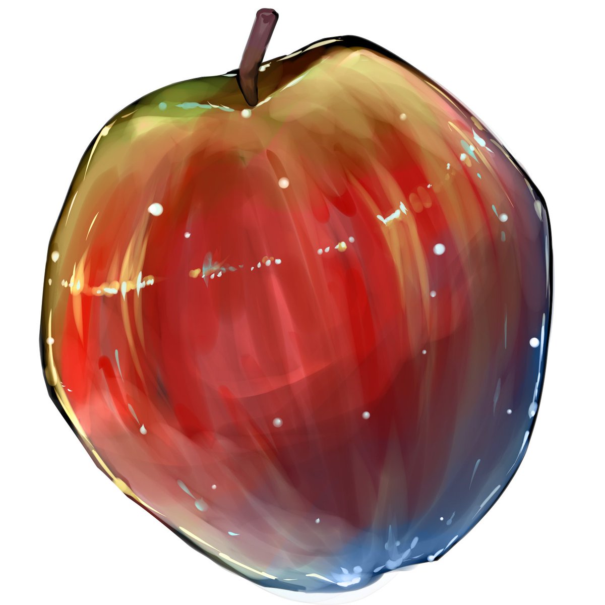no humans apple food fruit white background simple background food focus  illustration images
