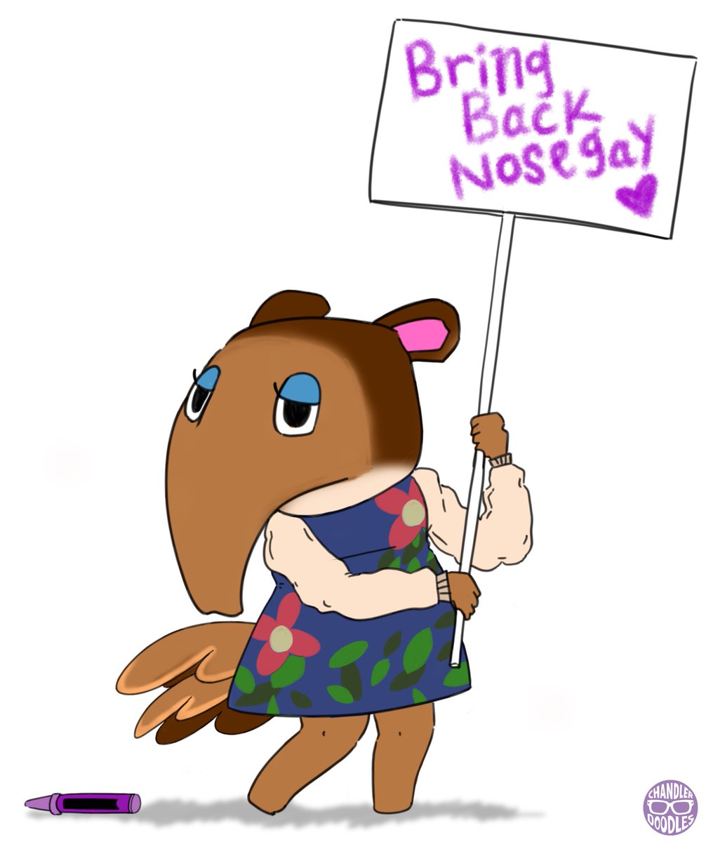 awhoraforflora's tweet photo. PLEASE #BringBackNosegay #AnimalCrossingNewHorizions #ACNH #AnimalCrossing #NintendoSwitch #Nintendo (art by @/ChandlerDoodles) https://t.co/ksKIqBwp4z