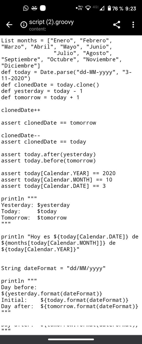 Desveloper's tweet image. Ya se puede ejecutar y descargar código desde la consola.

onlinegroovyconsole.herokuapp.com

#desveloper #GroovyLang #groovyonlineconsole
