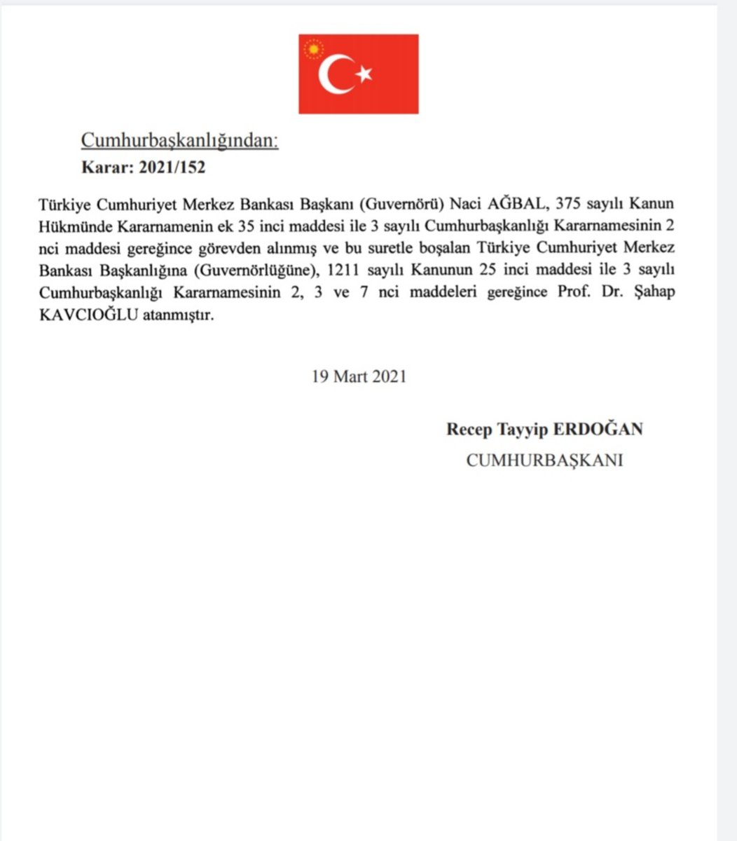 cigdem toker on twitter uyandigimiz sabaha bakin istanbul sozlesmesi feshedildi merkez bankasi baskani gorevden alindi bir de naci agbal gorevden alindigi icin tesekkur etmis https t co s9s5dpdfdl twitter