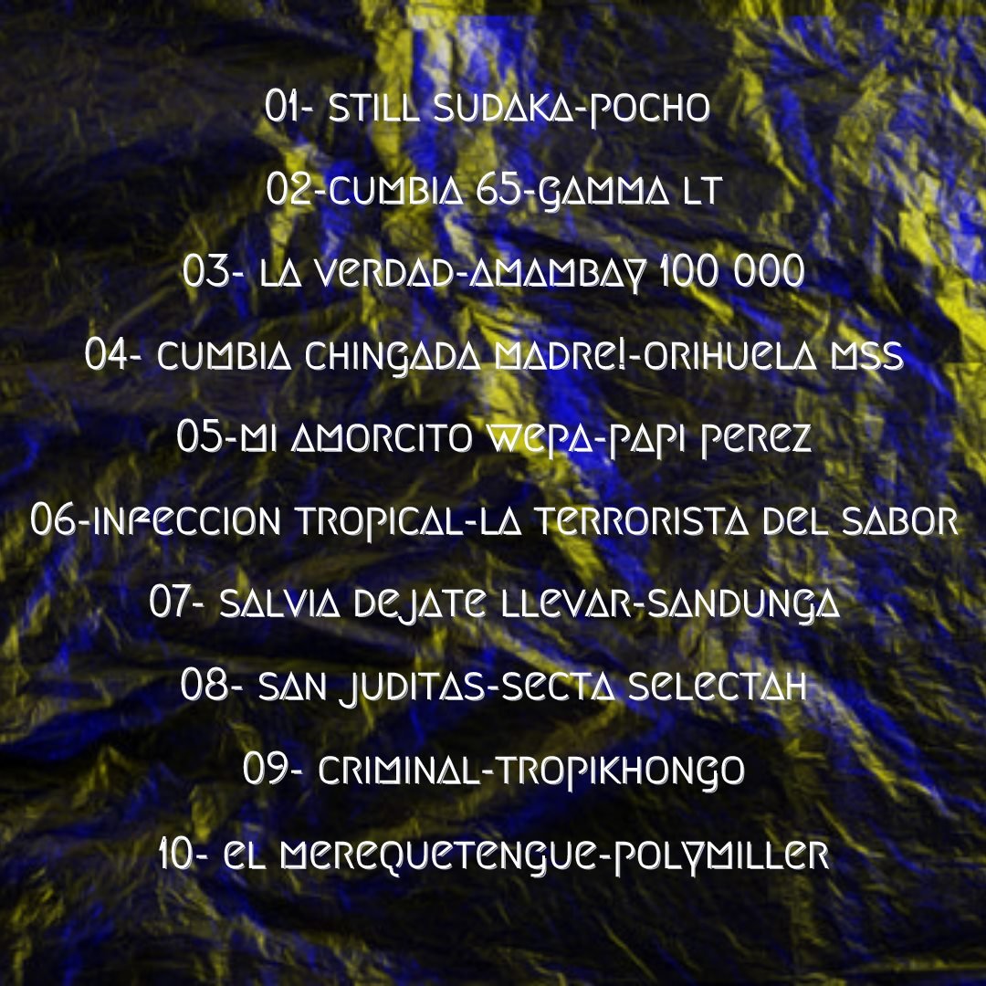 ligamexbass's tweet photo. ¡Sale La Cacha Vol. 2 compilado cumbiero de La Cacha Sounds con artistas como @OrihuelaMSS, @dimepapiperez, @TerrorSabor, @polymiller y muchos más! #Cumbia
https://t.co/EjU4VseEDD https://t.co/3eKzECkwp9