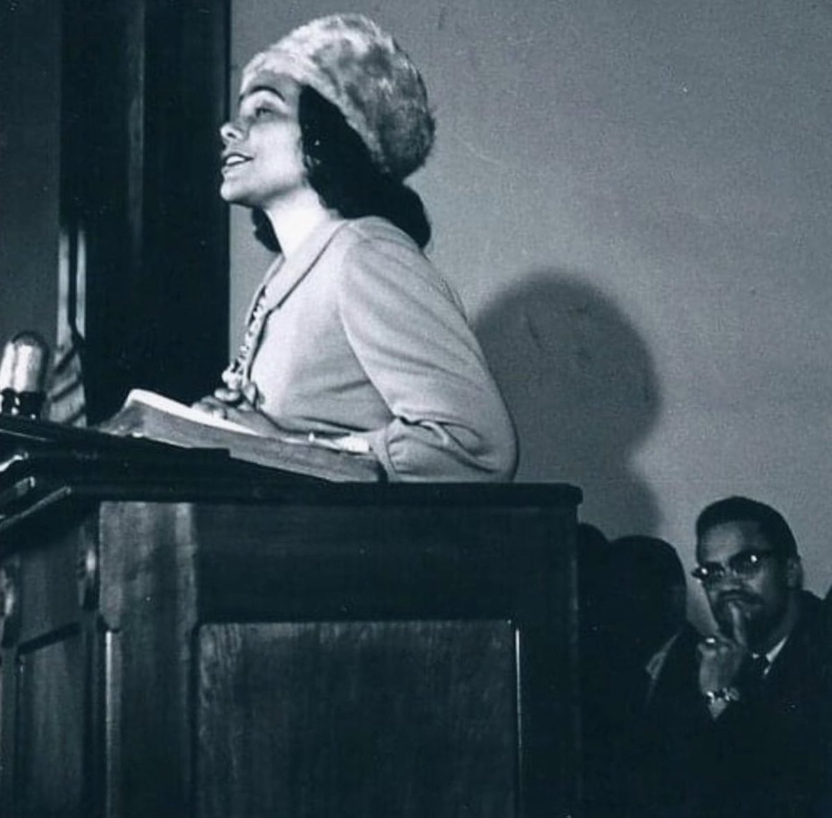 My mother and Malcolm X. 🖤