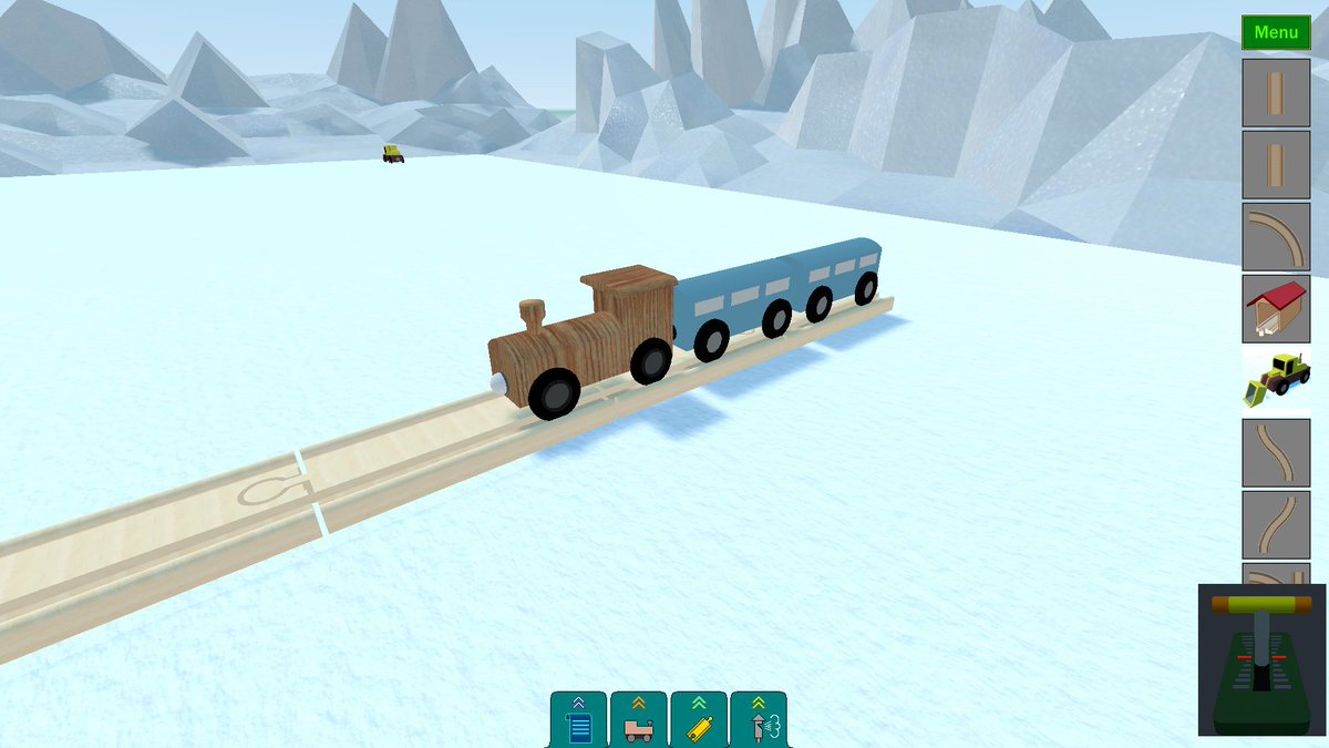 After too many hours modelling and texturing, my first diesel and wooden trains are ready for my #traingame based on wooden tracks. #GodotEngine #wings3d #IndieGameDev #modeltrains