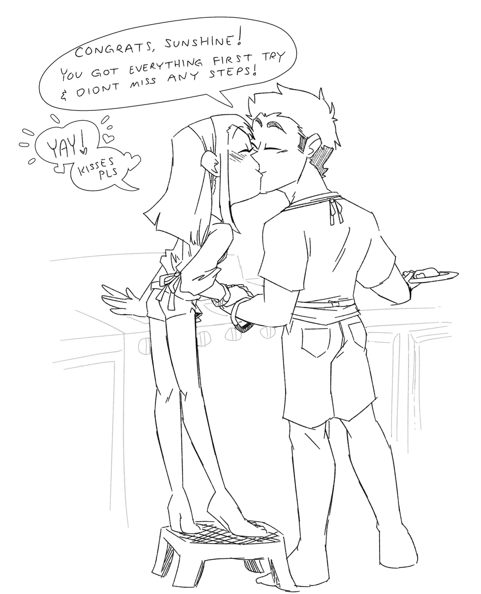 Shannon wanted to contribute around the house more, so she asked Corey to teach her how to cook