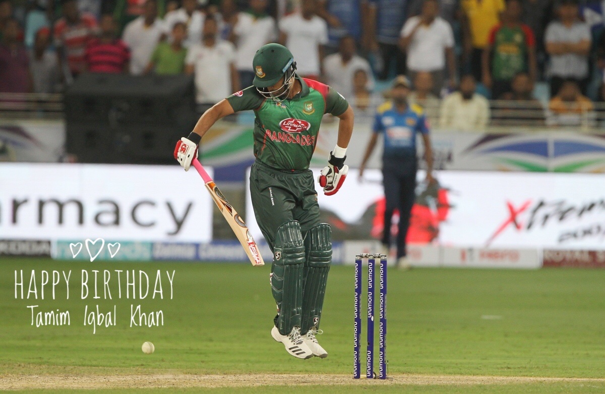 Happy Birthday Captain Tamim Iqbal Khan   