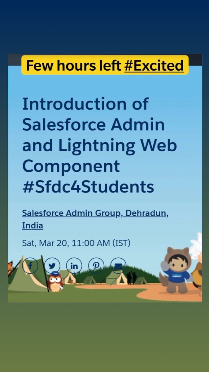 AmitSin64341700's tweet photo. Few Hours left.

@DehradunSfGroup 
@Kailash_sfdc 
#trailblazercommunity 
#SDFC4Students https://t.co/XOyLRnIsOc