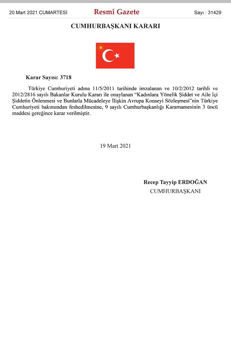 Kadına şiddete hayır diyoruz. İstanbul sözleşmesi kaldırıldı? #ÇaresiVar #DeğişimBaşladı @CananCE11090154 <a href="/M_Sarigul/">Mustafa Sarıgül</a> @TDP_turkiye <a href="/AylinIsikci/">Aylin Isikci</a> <a href="/Degisimgeldi/">Lazkızı.CUMHURİYET K.ASİYE.Y.</a> 🇹🇷💛🇹🇷
