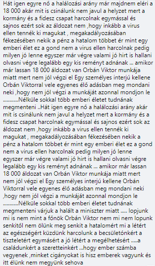 orsssndor4's tweet photo. Orbán Viktor nem jól végzi a munkáját  már 18 000 áldozat szárad a lelkén https://t.co/x8ST6wwMKO