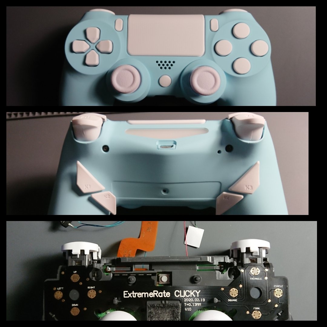 クマさん工房 Di Twitter Ps4カスタムコントローラー 背面四つボタン Lrデジタルタップ 全てextreme社製のパーツを使用 Switchのモンハンでも使用可能 別途レシーバ必要 Ps4コントローラー スカフ エビル Scuf Evil Nacon Procon 背面ボタン