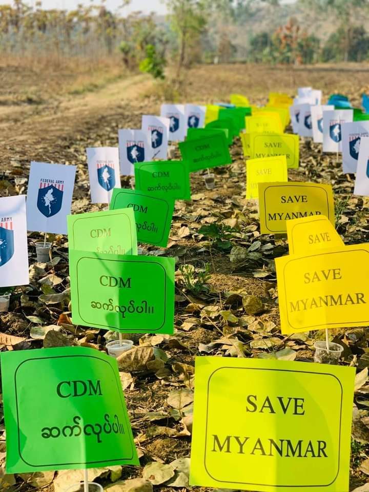 19t0twentyyy's tweet photo. No-Human strike in #AyeTarYar,Taunggyi District Southern Shan State. 
SUPPORT FEDERAL DEMOCRACY

#WhatsHappeningInMyanmar
#Mar20Coup https://t.co/w4FaHv2T5H