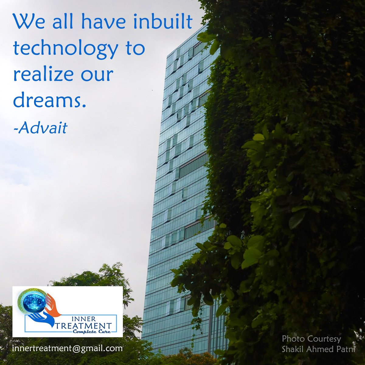 InnerTreatment's tweet photo. We all have inbuilt technology to realize our dreams-Advait
@InnerTreatment 
@yogrishiramdev @SriS @SadhguruJV @ishavidhya @DN_Thakur_Ji @AvdheshanandG @gurumaa @morari_bapu_ @PMOIndia @narendramodi @ParmarthNiketan @SrBachchan @jayakishoriji_ https://t.co/RmwYIeqzxi