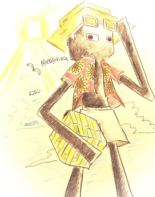 エンダーマンのtwitterイラスト検索結果 古い順