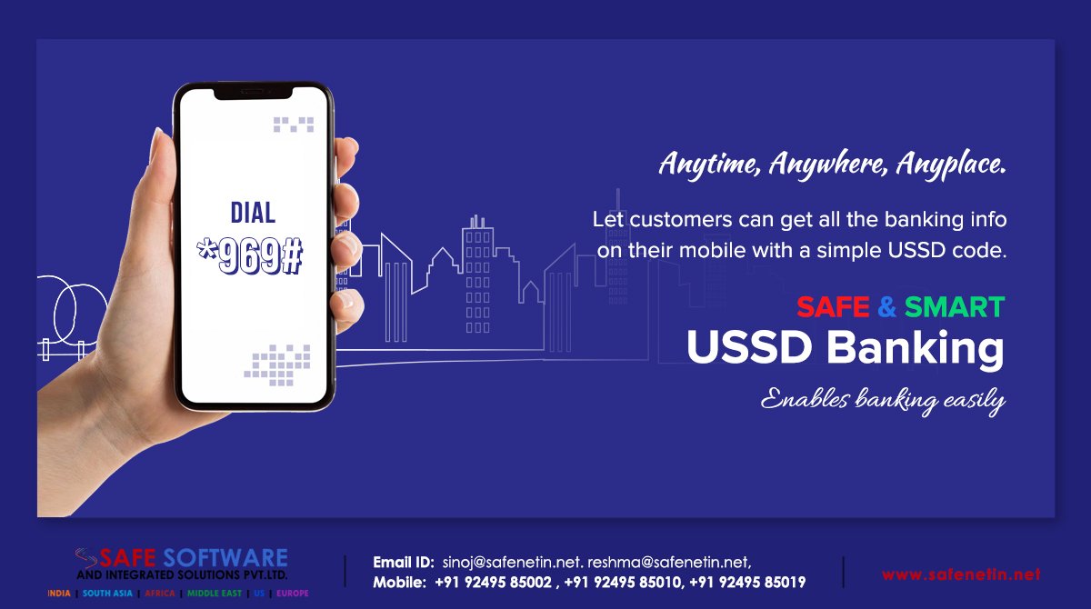 SafePvt's tweet image. USSD Banking is a quick and convenient service that allows you to manage and perform transactions on your SCB account by just dialing *969#.

safenetin.net/ussdbanking/

For queries: +91 9249585019

#ussdbanking #safesoftwarepkd