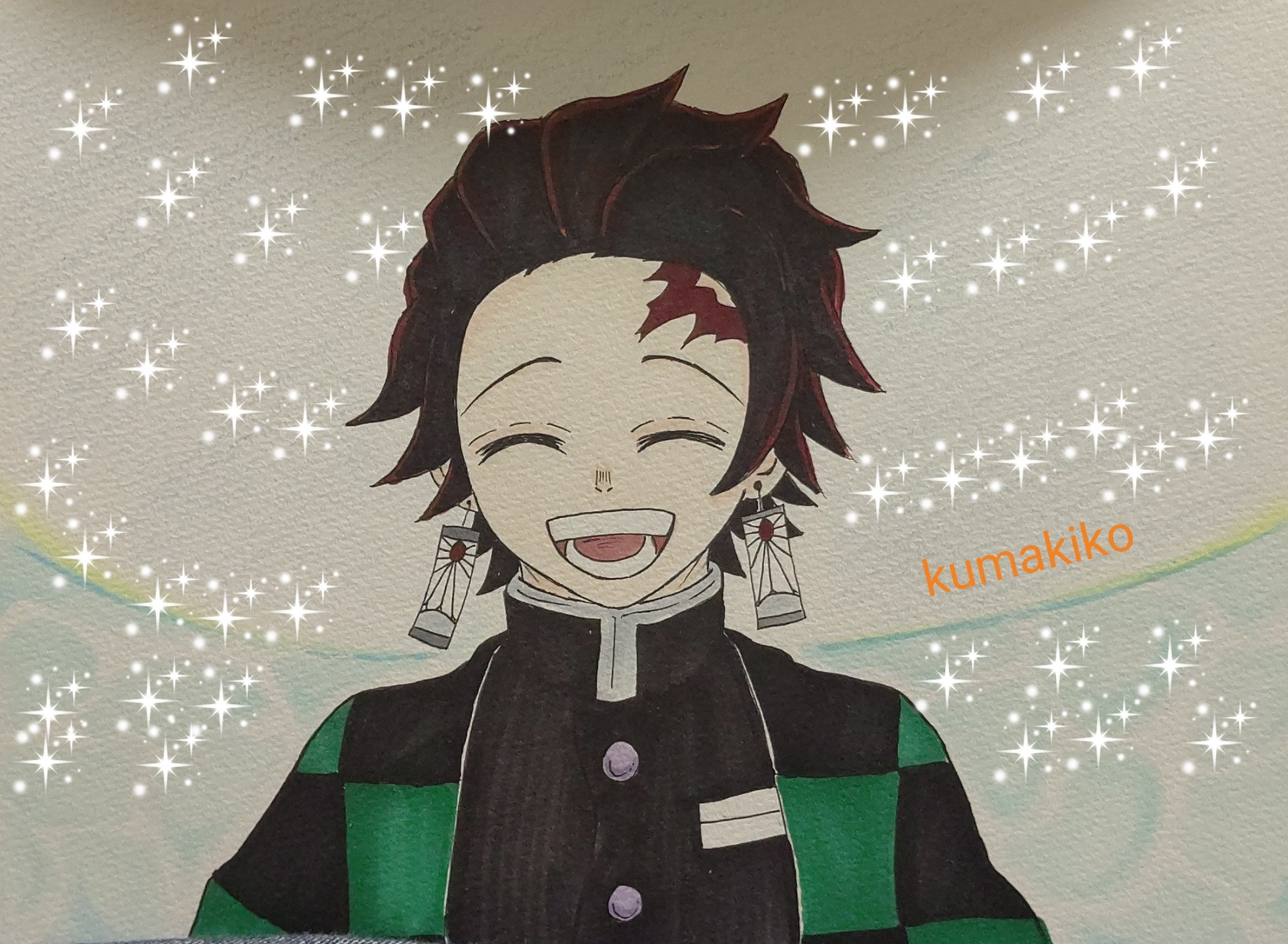 Kumakiko 低浮上気味 炭治郎の笑顔しか勝たん 素敵なタグ参加させてください 炭治郎には いっぱい笑っていて欲しい 炭治郎の笑顔は周りを幸せにする 炭治郎 鬼滅の刃イラスト T Co Kjjrf15x9g Twitter