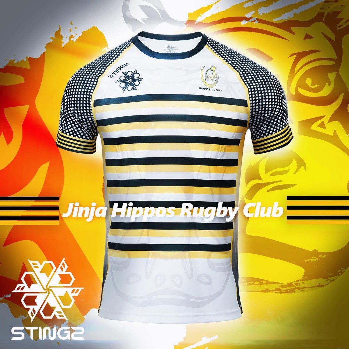 StingzProwear's tweet photo. Unveiled: STINGZ™ is pleased to unveil the official Jinja Hippos Rugby Club playing jersey for the 2021/22 Season.
The Jinja Hippos are based on the banks of the mighty River Nile in Jinja, Uganda and becomes STINGZ’s second flagship club in Uganda’s Nile Stout Premier League https://t.co/vNQboJN71i
