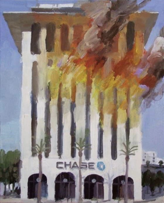RT @cottoncandaddy: I’ve just been made aware of painter alex schaefer who paints banks on fire and I feel so calm https://t.co/SXYqu7KkaS