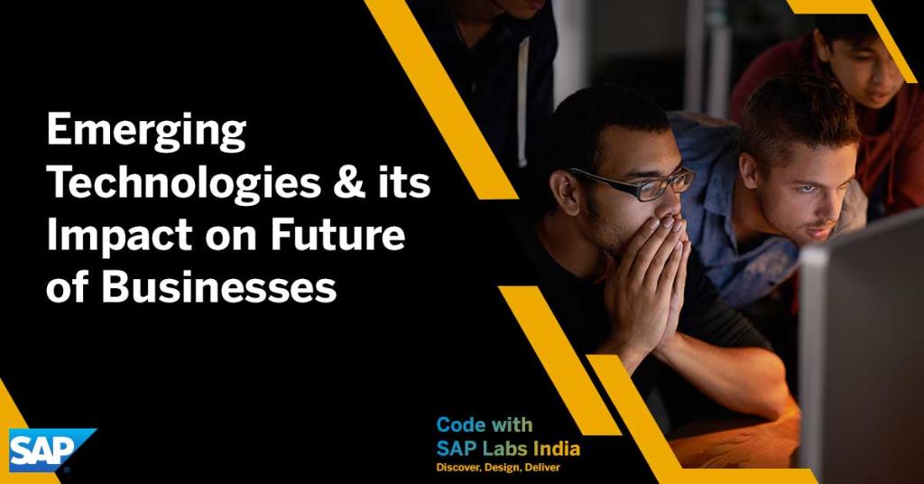 📣Hey Students! 

Introducing the theme for #CodeWithSAPLabsIndia Hackathon 2021, Emerging Technologies and its Impact on Future of Businesses. Are you excited for this year's event? 

REGISTER: sap.to/6018HSUL4