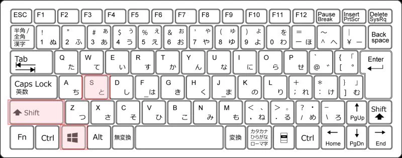 意外と知られていない⁉Shiftキー+Sキー+windowsキーでスクリーンショット‼