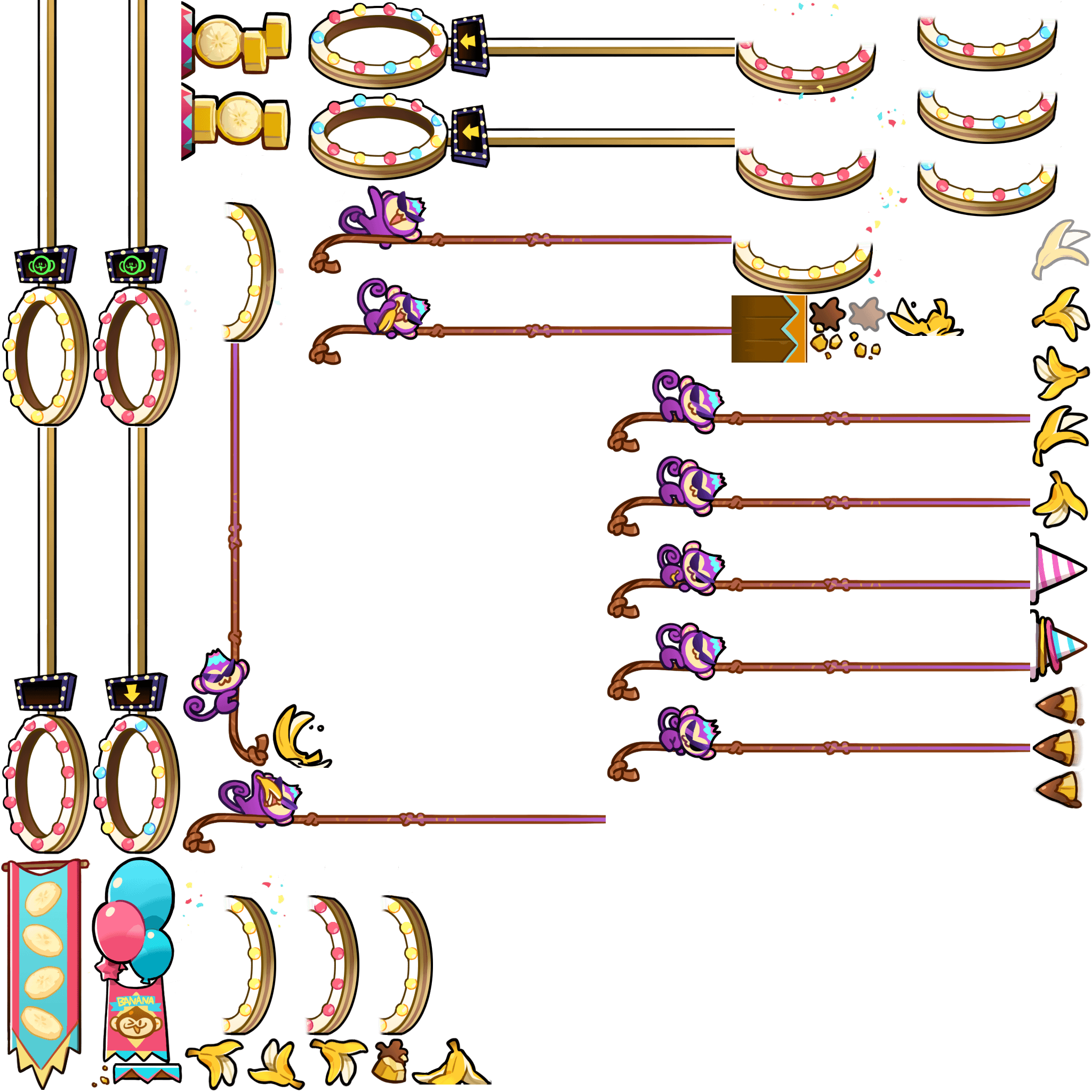 Cookie Run Help 🍮 on Twitter "(Ovenbreak) Banana Cookie's Trial & New Jelly Set Sprites 🍌 https