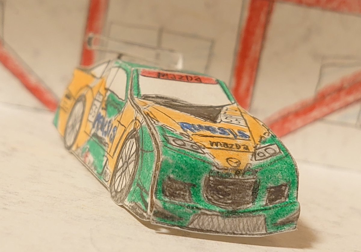 ぼんぼん 手描き ペーパークラフト グランツーリスモ マツダ マツダ Rx 8 コンセプト Lmレースカー モチーフは787b サルトサーキットを走る事を想定して作られたグランツーリスモオリジナルのレースカー