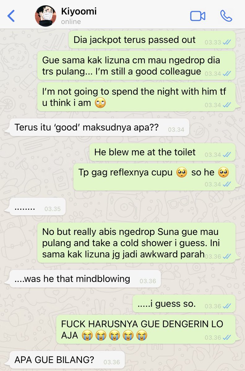 21. Karena sepanjang perjalanan di taksi awkward, Komori sibuk ngerusuhin Sakusa.Cw // harsh words, mentioned usage of recreational drugs