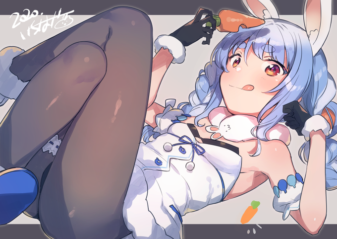 リクエストで描いた兎田ぺこらぺこ🥕 