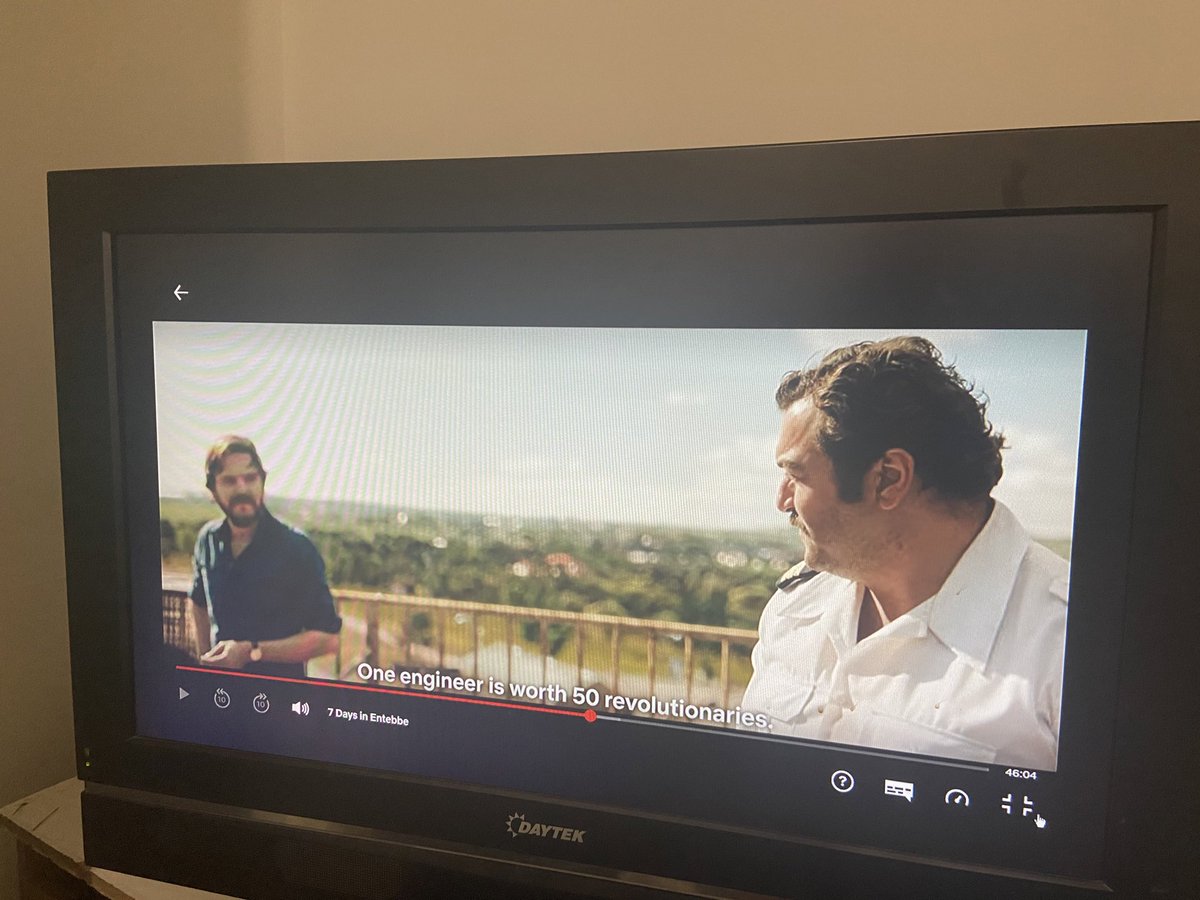 One of my all-time favourite movies about one of the greatest rescue operations, carried out by IDF. And check out the quote on this screenshot