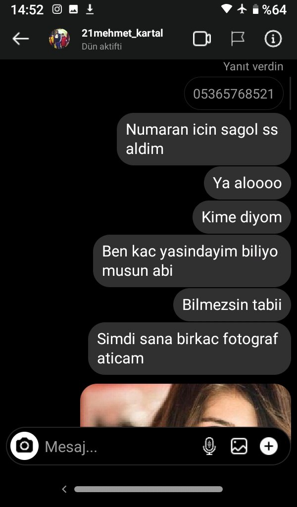 sc00bie4's tweet photo. Merhaba, sizlere bugun aldigim mesaji gosterecegim. #GüleGüleMorHalka Devami bir sonraki tweetimde https://t.co/m0vcVlHQab