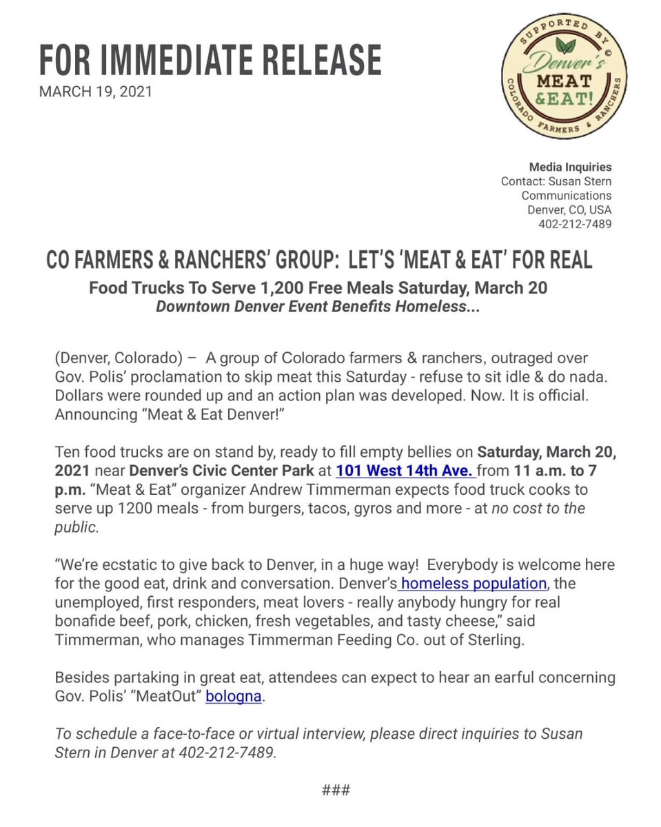 ECSeeds's tweet photo. Colorado Agriculture seizing the opportunity to educate and serve at the steps of our state capital today! Proud of our Ranchers and Farmers!
#coloag #eatbeef https://t.co/JaSphVXfUY