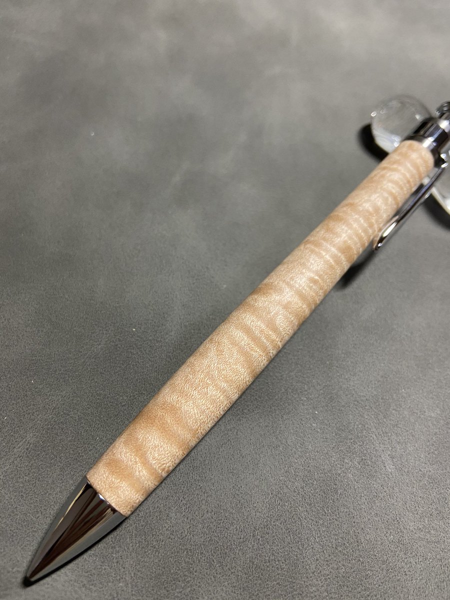 木軸筆図鑑 『楓縮杢 0.5ペンシル楔:工房楔』 最近のイベントで出て