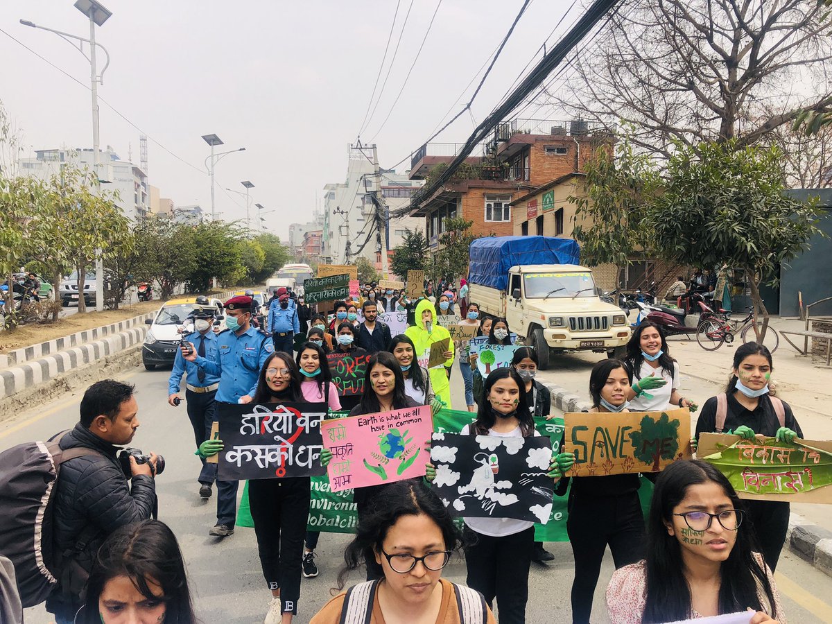 Global climate strike in Nepal to save their opd growth forest <a href="/powershiftnp/">Power Shift Nepal 🌱🏔🌏</a>