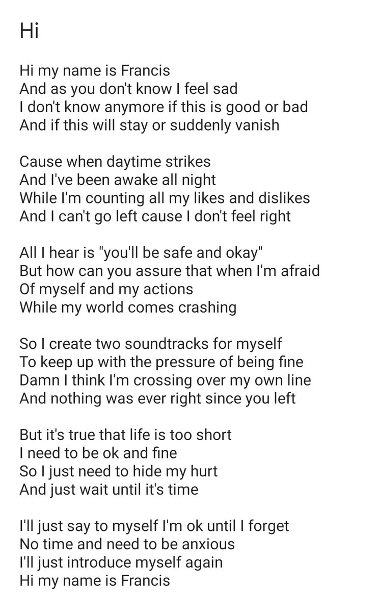 Lopoems32's tweet photo. Hello!!!! I'm back with another one and this one is what I wrote when I felt so sad and alone and I didn't know what to do then so I wrote this instead bc this was the only way to save myself from going insane. Enjoy!!!! https://t.co/9rN8E2aTXy