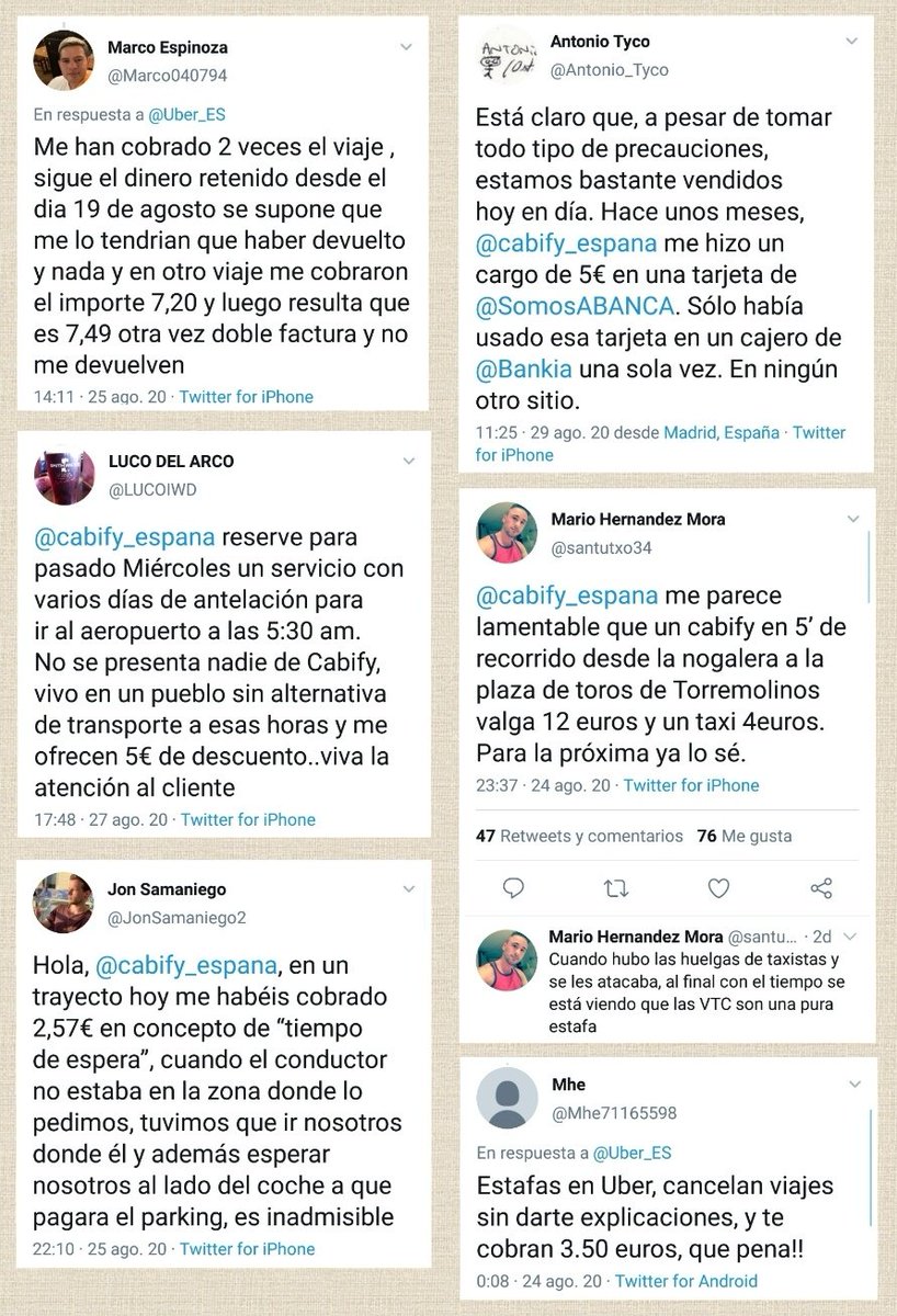 taxiyellowblack's tweet photo. @Gwts_smurfieta @cabify_espana Para próxima vez #MejorenTaxi mira este hashtag #QuejasVTC más de 1000 denuncias, Estafa, no devuelven los #objectosperdidos https://t.co/tCh0ZJJA9s