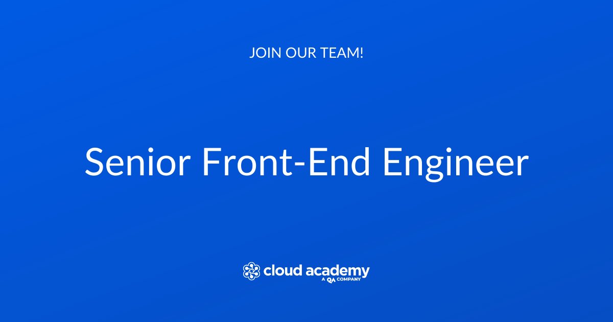 QANorthAmerica's tweet image. #JobAlert We’re looking for a #SeniorFrontendEngineer to help us take our product to the next level. Do you think you&apos;ve got what it takes? Then read on and apply now! 👉 jobs.lever.co/cloud-academy/…
🎯 We offer a relocation bonus for this position! 

#EngineeringJobs #JobOpportunity