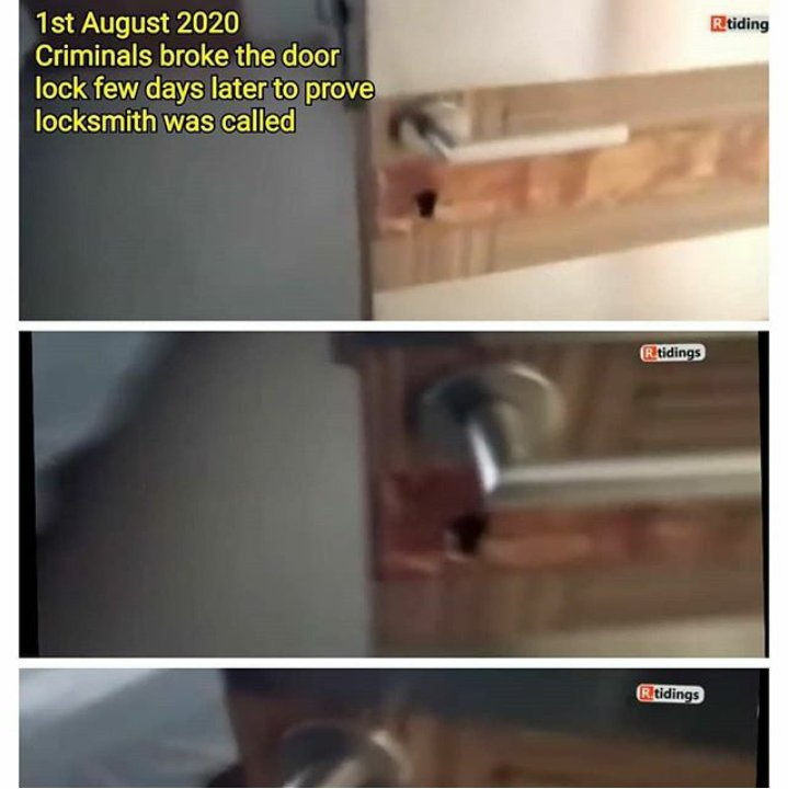 Why flatmates changed statements?
-We broke door &amp; saw SSR
-We called keymaker &amp; opened door
⛔ Was intact on 14th
⛔ On 1st Aug how News channel entered crime scene?
In video its broken! <a href="/CBIHeadquarters/">Central Bureau of Investigation (India)</a> <a href="/copsview/">Praveen Sood</a>  
SSR A Mirror To Our Conscience