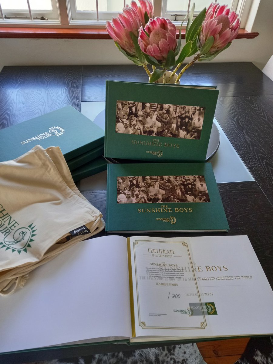 The Sunshine Boys- your guide to the history of the Sunshine Tour. ⛳️🇿🇦

Written by journalist <a href="/Retief_Dan/">Dan Retief</a> 

Limited edition: contact danr@netactive.co.za  

Soft cover available from <a href="/ExclusiveBooks/">Exclusive Books</a>, Bargain Books, Clarkes, Estoril and many other outlets. 

#SunshineTour