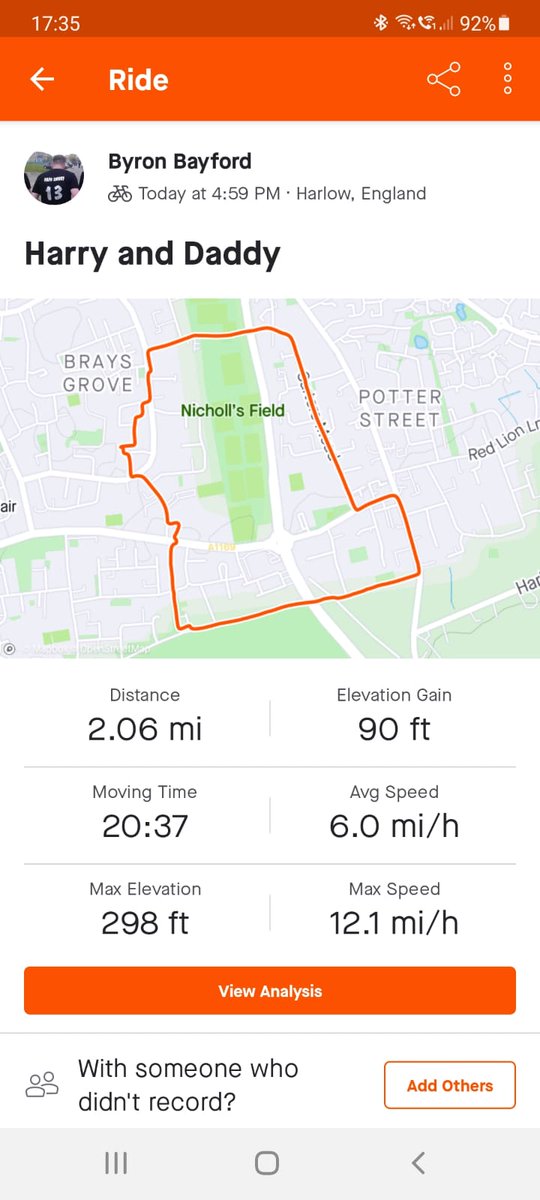 chattyloopy's tweet photo. 73 miles and another big ride to come today. Can't actually believe how quickly this has happened. 
Harry daddy and nanny going without me as mummy had an accident and is out for 5-6 weeks :-( 

Keep going bubba !!  @ParadiseWLPark @Purford_Green @PassmoresAc @yourharlow https://t.co/mW20XRhO3P