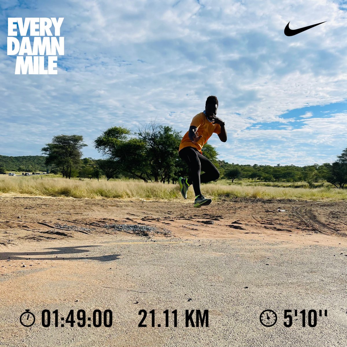 21.1 km PR with a time of 1hr48m:33s

Now back to recovery and planning how to improve my speed and endurance. 

#RunningWithTumiSole 
#nikerunclub
#teamfitness